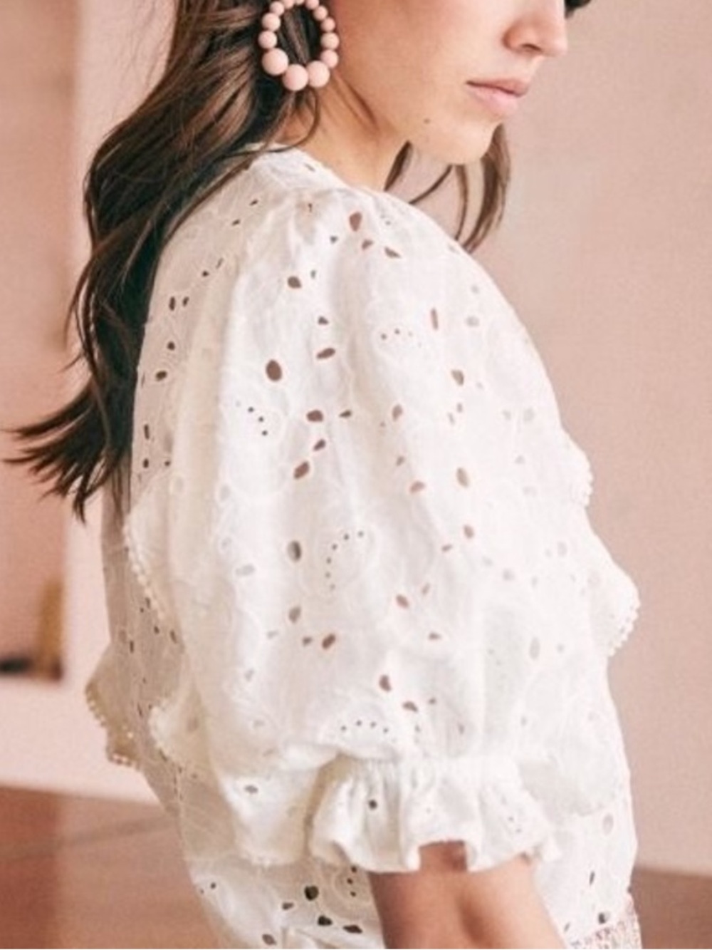 SEZANE Yaelle Blouse Size 42 Size 10 NWT - Picture 4 of 14